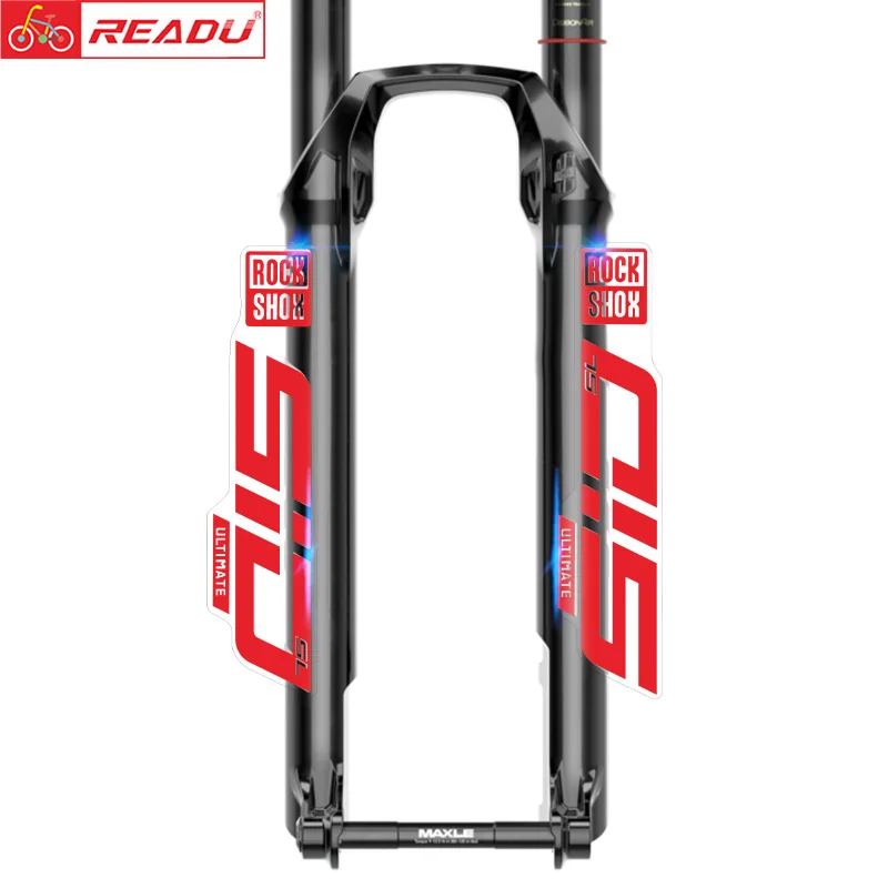 2024 Rockshox Sid Sl Ult 3P Decalcomanie Mountain Bike Forcella Anteriore Adesivi Mtb Bicicletta Forcella Anteriore Decalcomanie Ultimate Bike Sticker