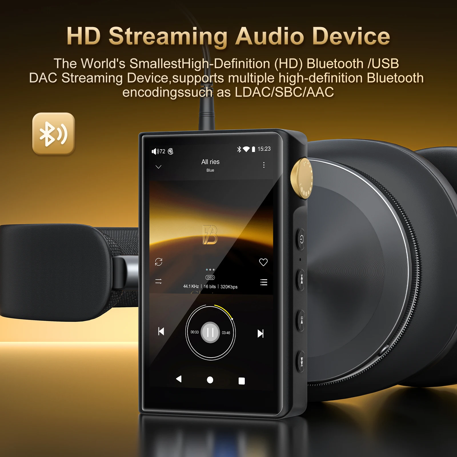 รูปสินค้า เครื่องเล่นเพลงไฮไฟบลูทูธ รองรับ TF 512GB