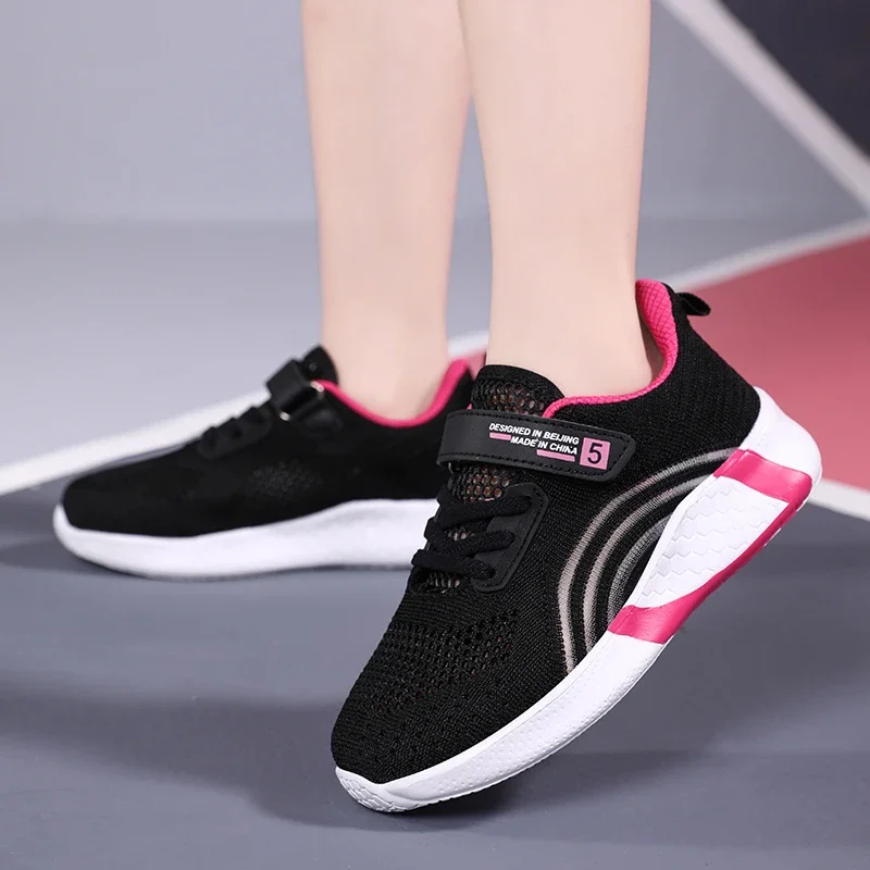 Running Shoes Men Sneakers Women Sneakers Spring Autumn Kids teens Sneakers Shoes For Girls Sport Child Leisure Tenis Infantil Casual Warm Fashion Running Shoes Boy 28-39