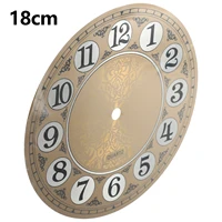 Vintage Wall Clock Dial Face Gold Retro Polished Replacement Accessories Aluminum Arabic Numeral Living Room Home Decoration 2