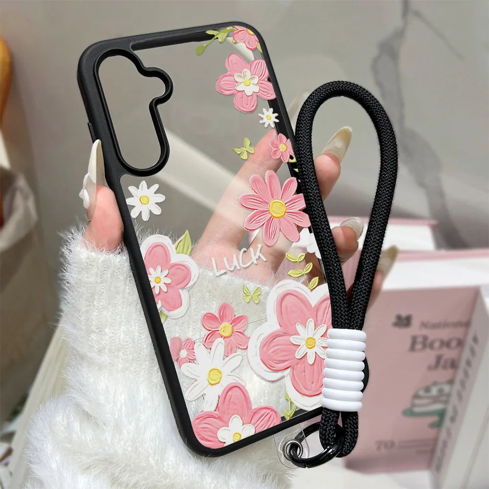 Cute Flower Matte Shockproof Phone Case