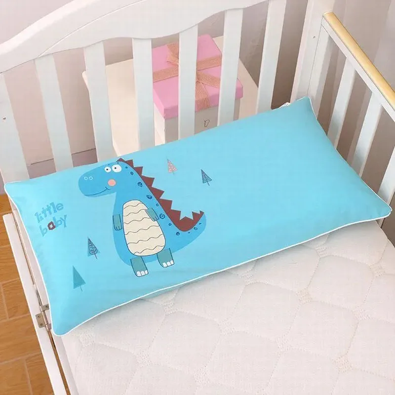 62x32CM Cartoon Side Zipper Nap Pillowcase Household Cotton Children's Bed Pillow Cover Four Seasons Baby Pillowcase