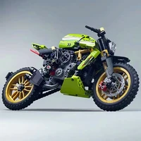 Technical Mountain Bike Building Blocks City Speed Green Devil Motorbike Motorcycle Model Bricks Toys For Kid Birthday Gift MOC 6