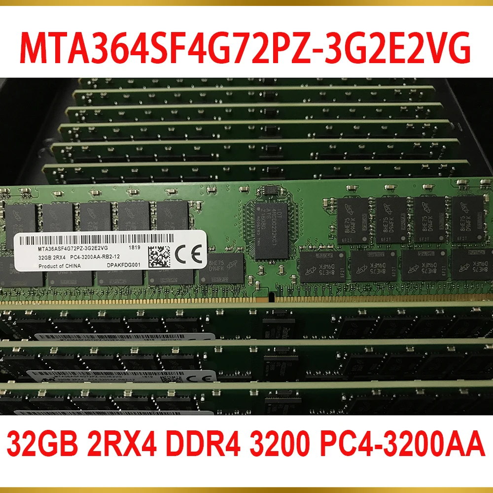 1PCS For MT RAM 32G 32GB 2RX4 DDR4 3200 PC4 3200AA RECC Server Memory MTA364SF4G72PZ 3G2E2VG