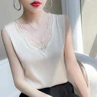 Brand Lace Camisole Women Wear Loose Satin Sleeveless Tops With Spring And Autumn Bottoming In Summer - Image 6