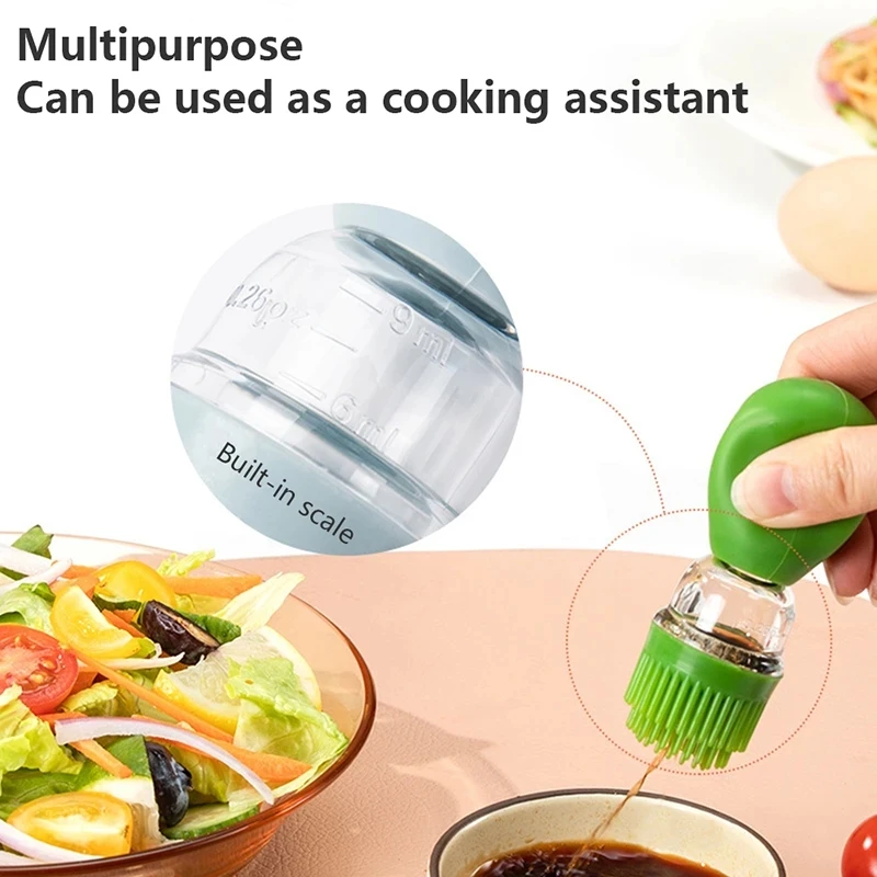 Kitchen Oil Bottle Silicone Brush BBQ Grill Dropper Olive Oil Dispenser Bottle Cooking Baking Barbecue Kitchen Accessories oil bottle brush,oil brush,oil bottle,silicone basting brush
