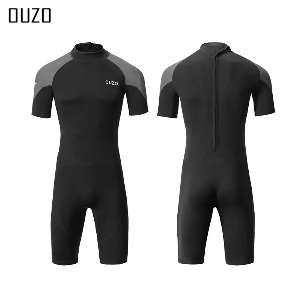thumbnail image 1 of Traje de neopreno de 3 mm, traje de surf, traje de baño de manga corta, traje de kitesurf, traje de buceo, trajes de baño para pesca submarina, trajes de baño con protección contra erupciones para hom, 1 of 5
