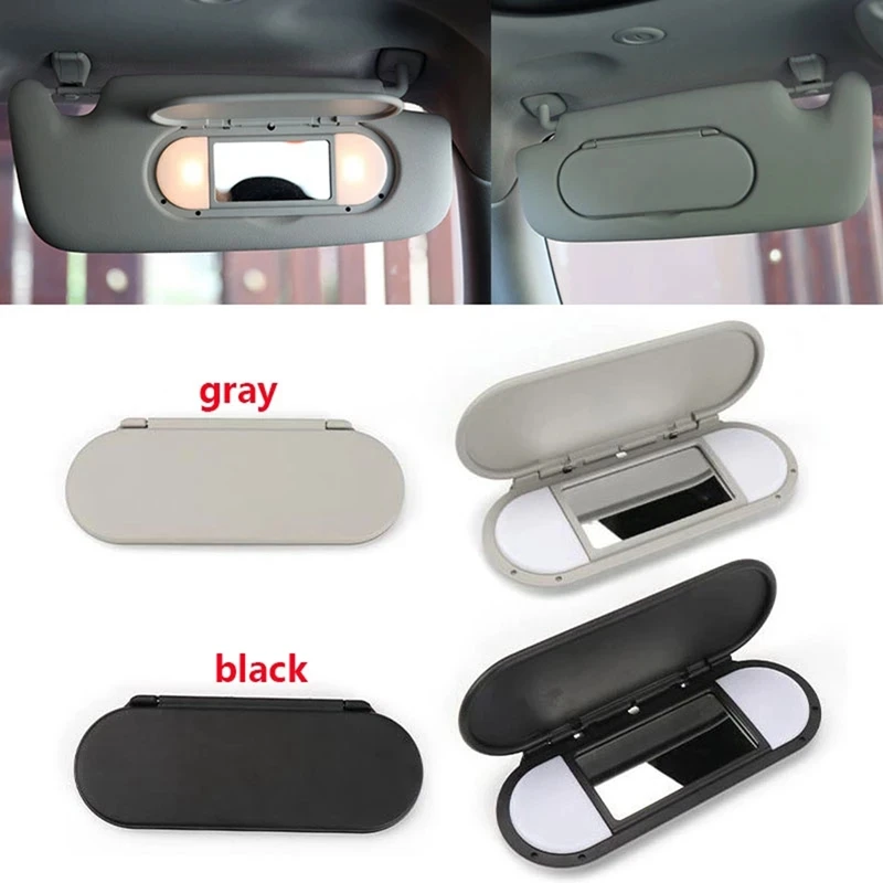 Car Roof Sunvisor Sun Visor Makeup Mirror Glass Cover Light Lamp Cap Lid For-BMW Mini F54 F55 F56 F60 2015-