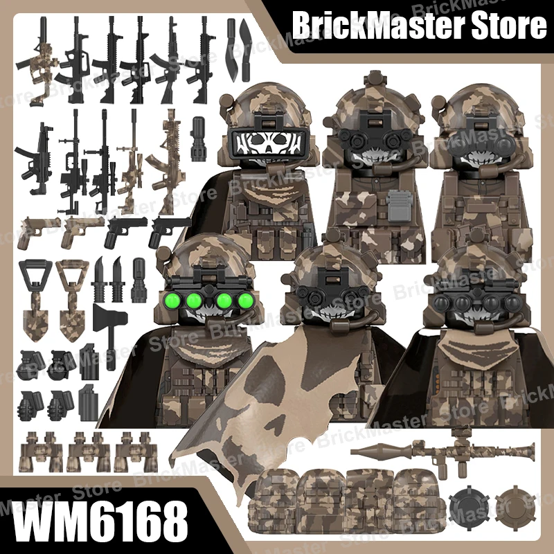 Elite Special Forces Building Blocks Set - Army Soldier with Tactical Gear and Accessories