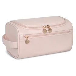 Chic Waterproof Hanging Toiletry and Makeup Organizer Bag - 25x13x13cm (Pink)