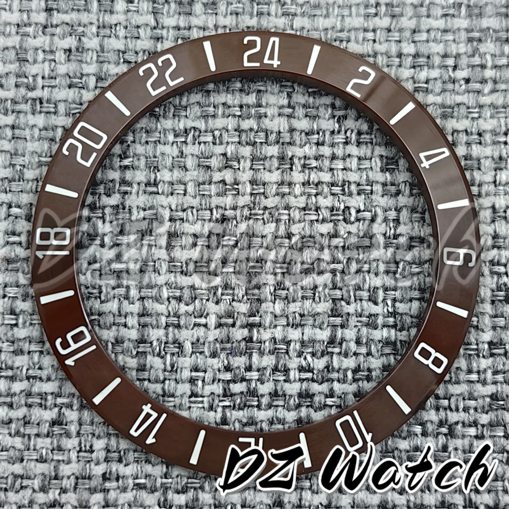 Enhanced Black & Blue Ceramic Bezel with Green Luminous GMT Ring - 39.25mm x 31.2mm