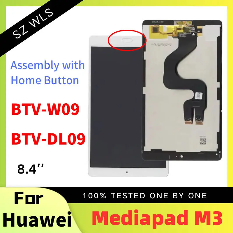 

Original 8.4" Lcd For Huawei MediaPad M3 BTV-W09 BTV-DL09 LCD Display Touch Screen Digitizer Assembly for Huawei MediaPad M3 Lcd