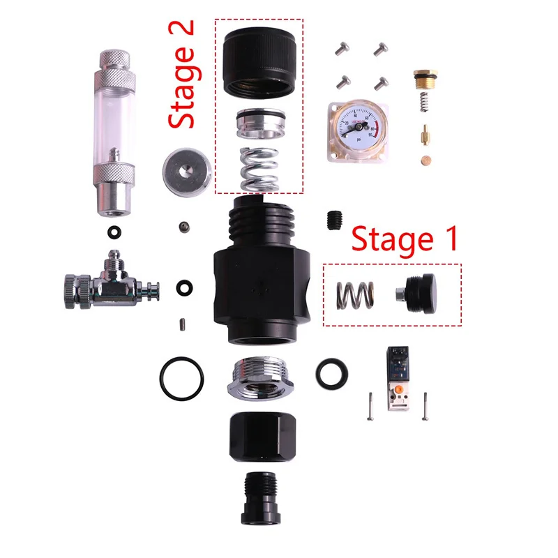 Fzone Mini Dual Stage Co2 Regulator Fish Tank Aquarium Solenoid Valve Bubble Counter Fishbowl Accessories Carbon Dioxide Reducer 4