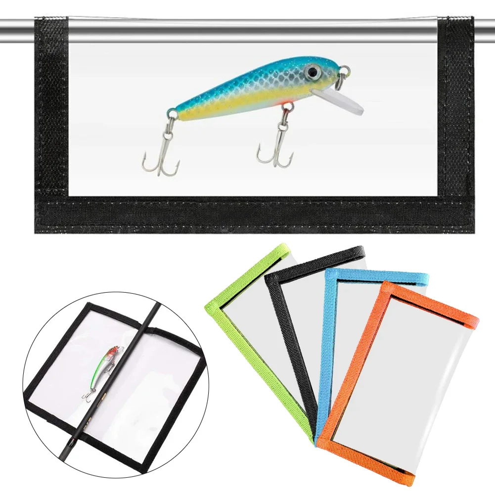 1PC Storage Bag Transparent Lure Bait Hook and Loop Scratch-resistant Loss-proof Protective Case Fishing Gear Isolation Pouch