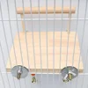 Bird Stand Platform Swing Toys Wooden Parrot Swing Toy Suspension Bridge Climbing Frame with Chewing Beads Birdcage Accessories 4