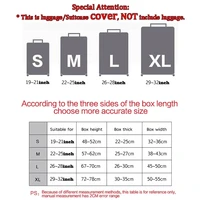 Elastic Cartoon Cute Print Luggage Protective Cover Zipper Suit 18-32 inch Bag Suitcase Covers Trolley Cover Travel Accessories 2
