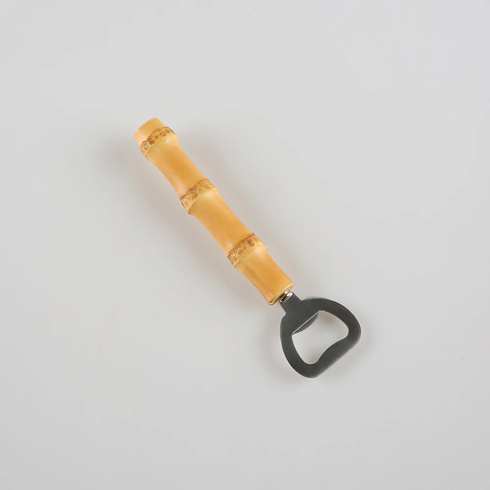Creative Vintage Retro Drink Opening Tool Restaurant Household Bar Kitchen Bamboo Root Wooden Handle Beer Bottle Opener bottle opener