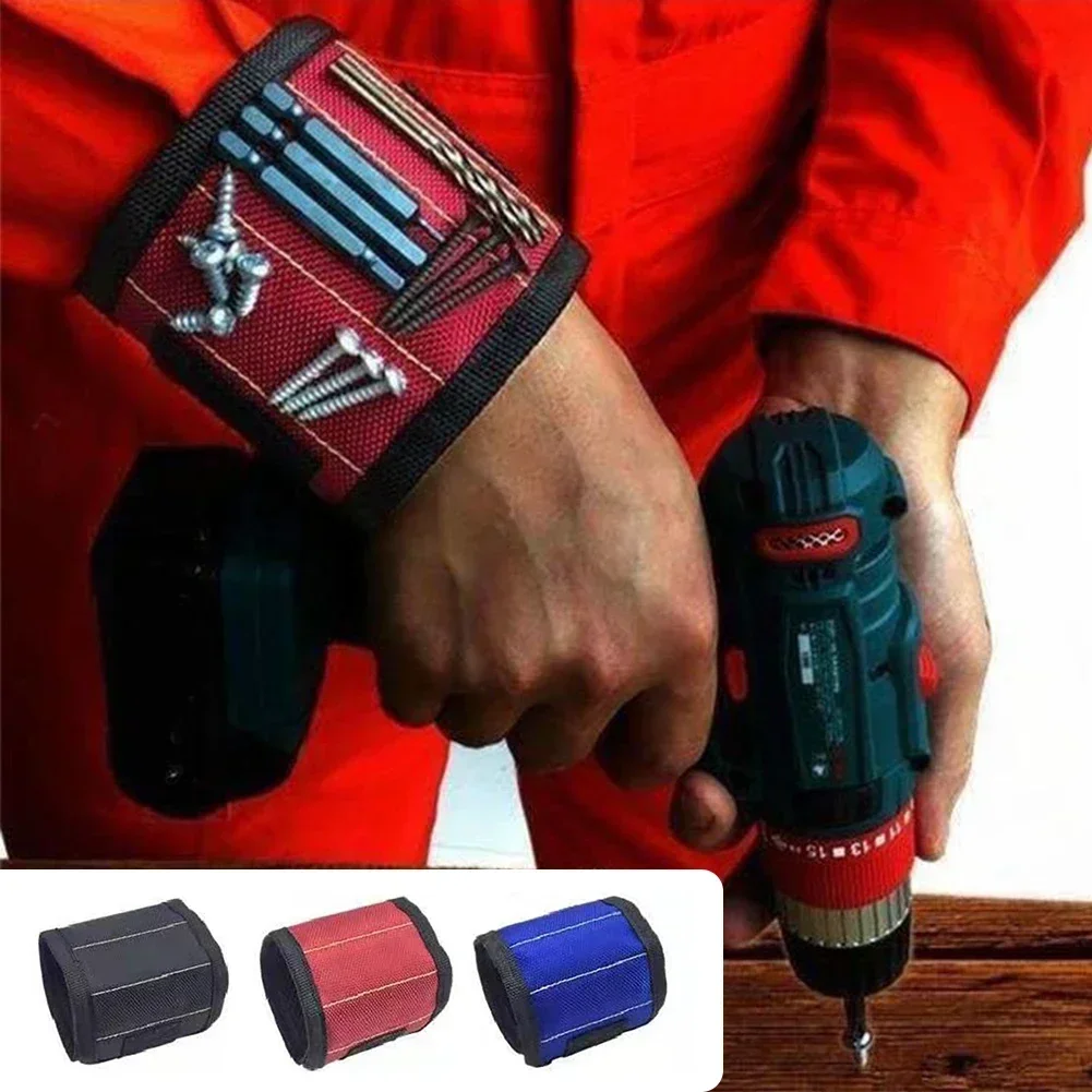 Magnetic Wristband for Holding Screws Nails Drilling Bits Wrist Tool Holder Belts with Strong Magnets Cool Gadgets for Men Women magnetic wristband