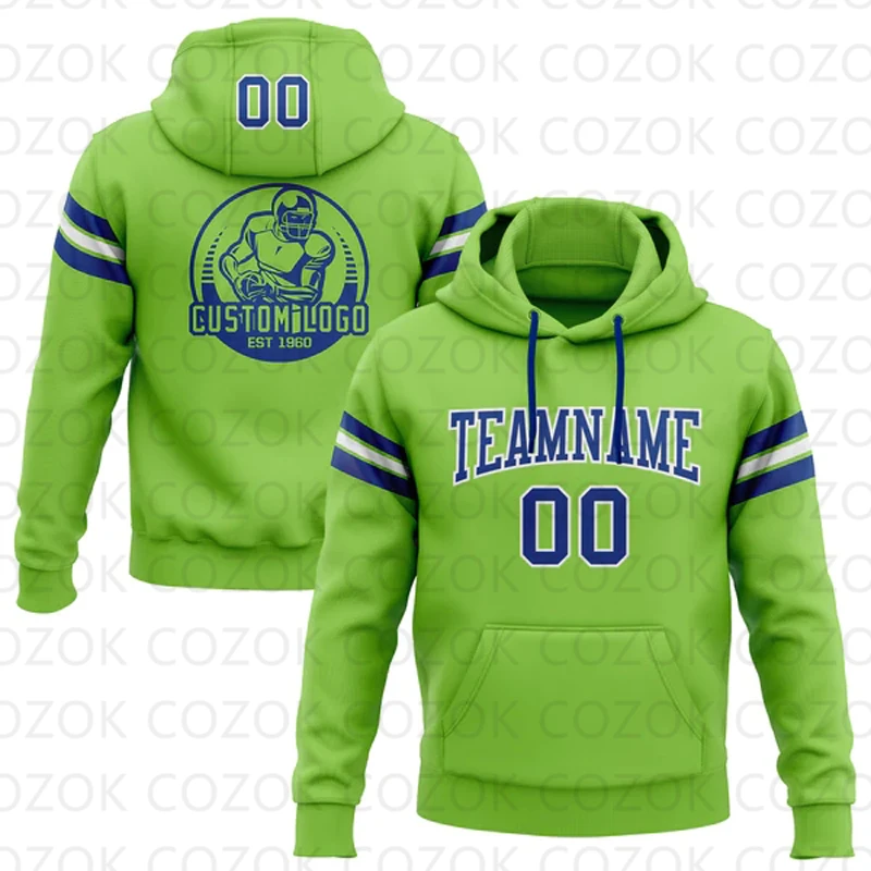 Customized Hoodie Light Blue Colour Jersey 3D Printed  Unisex Pullovers Hoodie Casual Sweatshirts