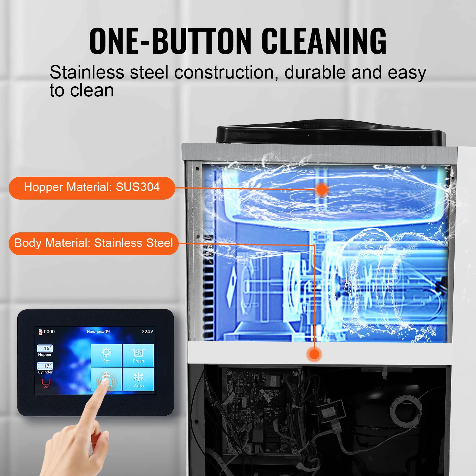 Single Flavor Ice Cream Machine 4