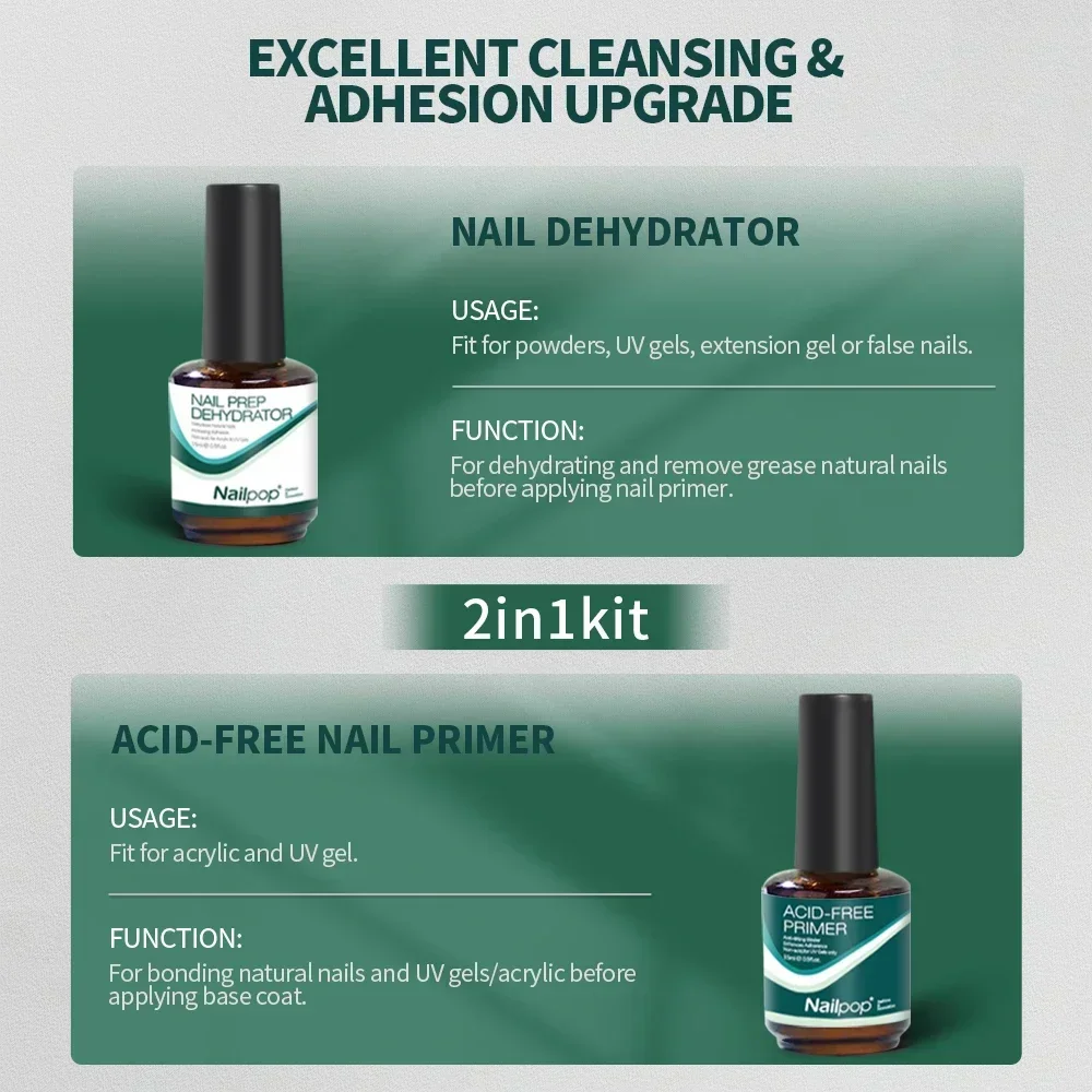 Nail Dehydrator & Acid-Free Primer for Natural Nail Preparation and Bonding