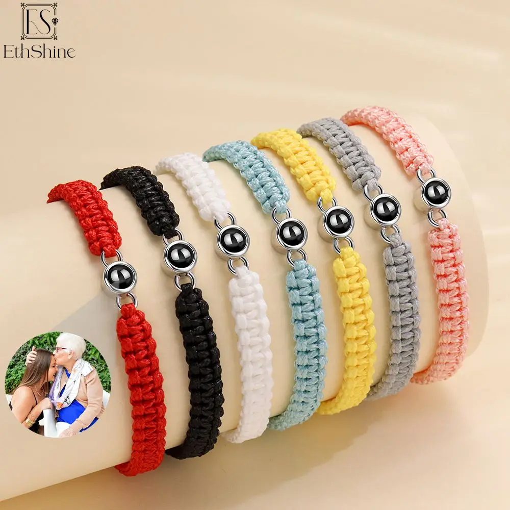 EthShine Custom Photo Bracelet Personalized Photo Projection Bracelet with  Picture Inside for Women/Men Birthday Christmas Gift : Gearbest