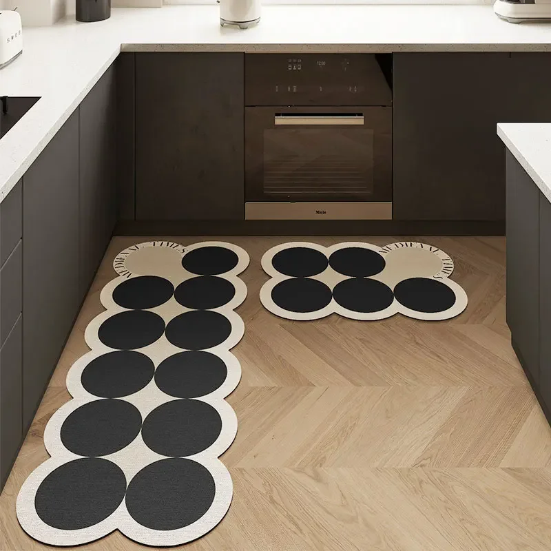 

Kitchen Floor Mats Nordic Anti Slip Kitchen Rugs Irregular Hallway Long Carpets Entrance Doormat for Bedroom Area Rug Tapis