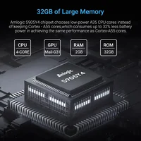 HOMATICS 4K TV Stick Netflix Google Certified 2GB LPDDR4 32G ROM Amlogic S905Y4 Support Dolby Atmos H.265 2T2R Wifi Google box 2