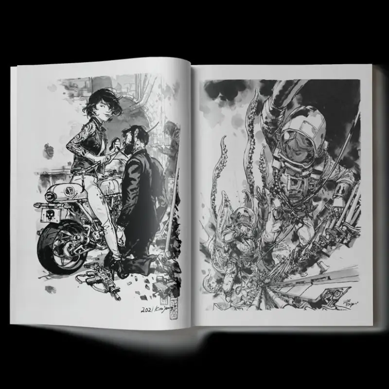 Kim Jung-gi's Latest English Sketchbook Collection 2024 Karl Kopinski - Image 6