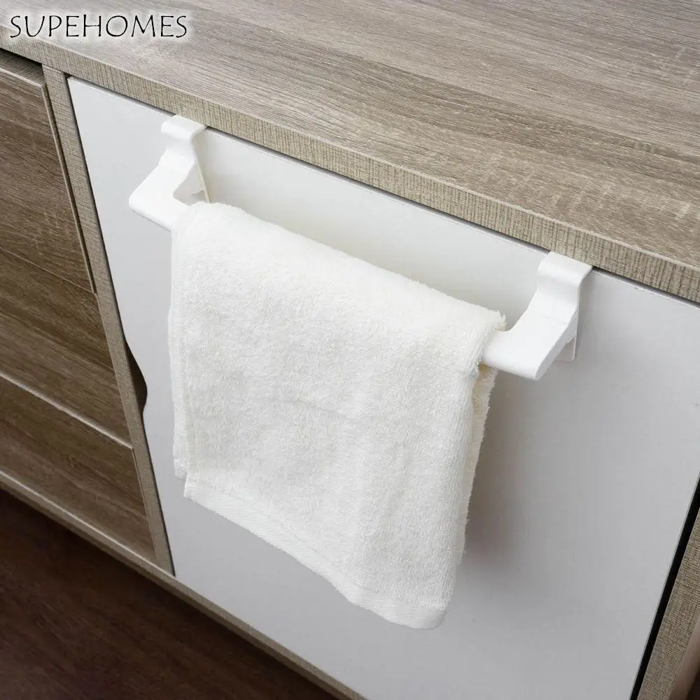 

Single-bar Convenient Punch-Free Hanging Holder Towel Holders Organizer Hanger Cupboard Hanger Towel Rack