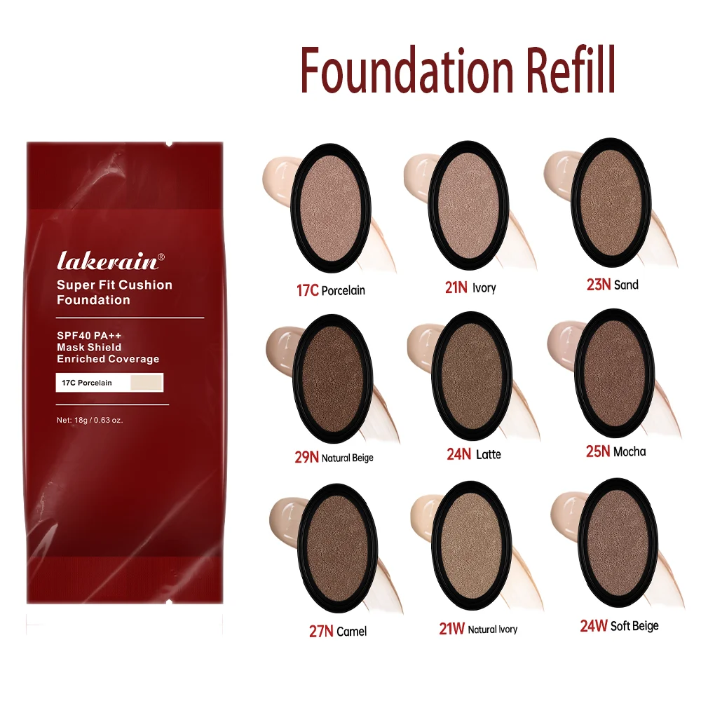 Waterproof Cushion Foundation Refill for tirtir Korean Makeup Bb Cream Tone Up Cream liquid foundation,air cushion cream,cushion foundation,makeup cosmetics,makeup cream,waterproof foundation,air cushion bb cream