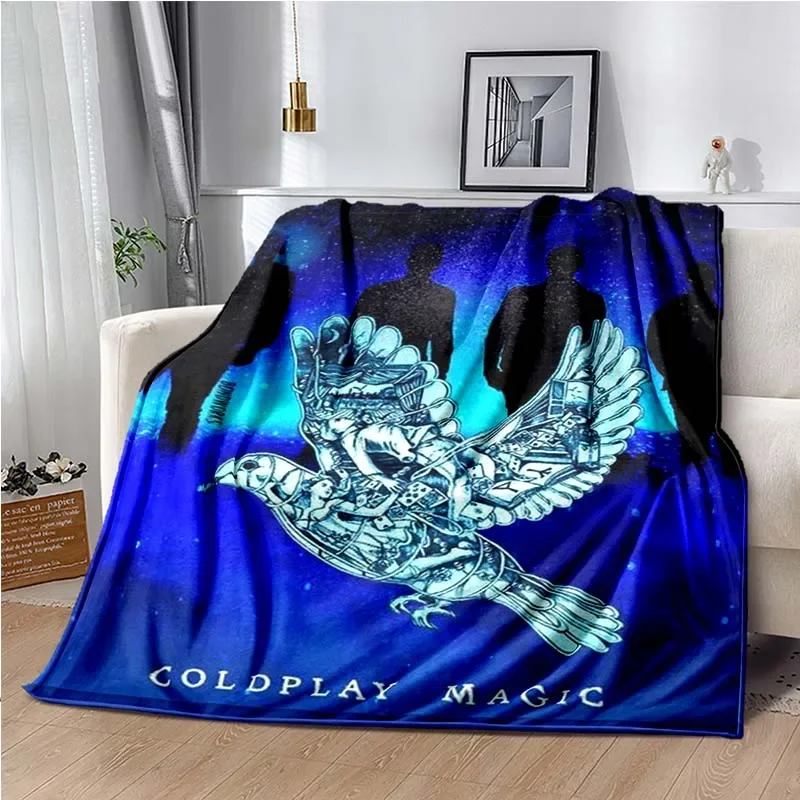 

Coldplay Blanket for Sofa Bde Car Living Room Bedroom,the United Kingdom rock and Roll Music Throw Blanket,Decke,couverture