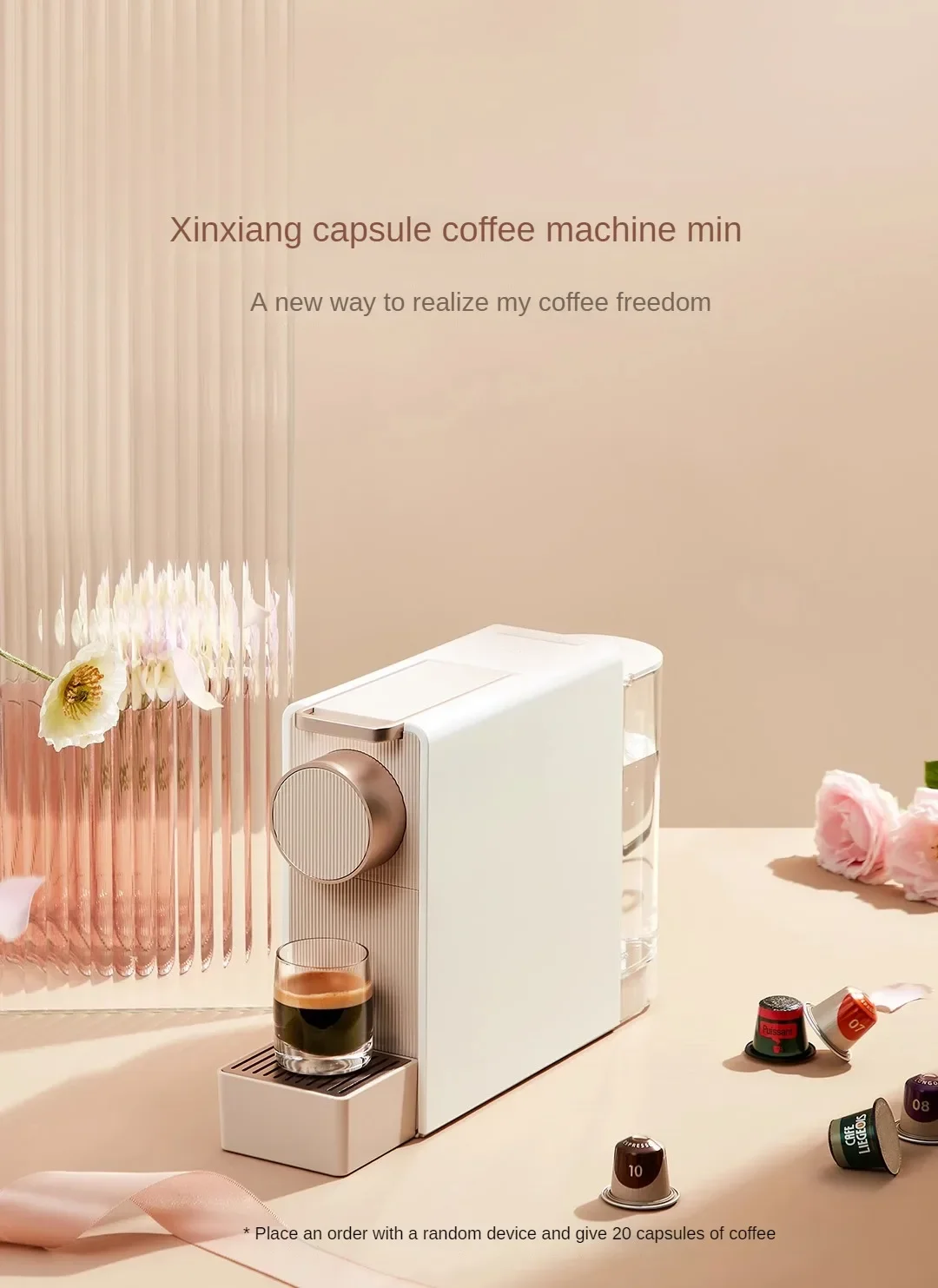 Description Picture 2 of itemCapsule Coffee Machine Mini Office Household Small 220V Automatic Italian Latte Machine Cafetera Dolce Gusto 캡슐 커피머신 Nespresso