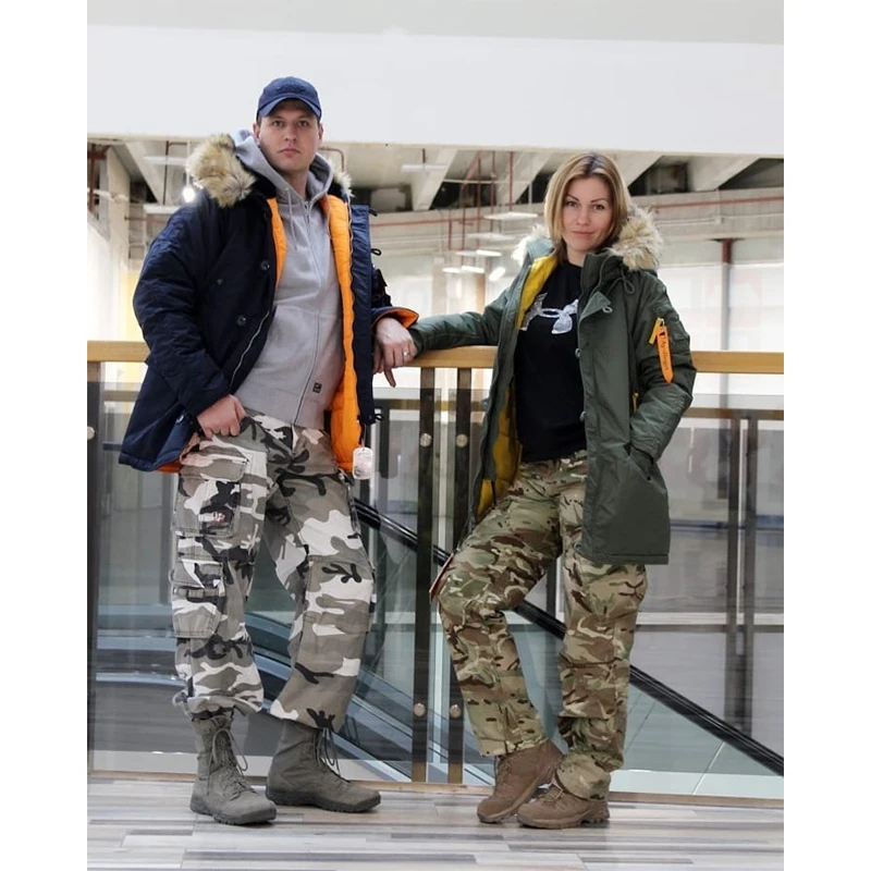 

Длинная зимняя мужская куртка с меховым воротником и капюшоном, теплая Мужская парка с длинным рукавом, военные канадские пуховики, куртки, пальто 2022 N3B