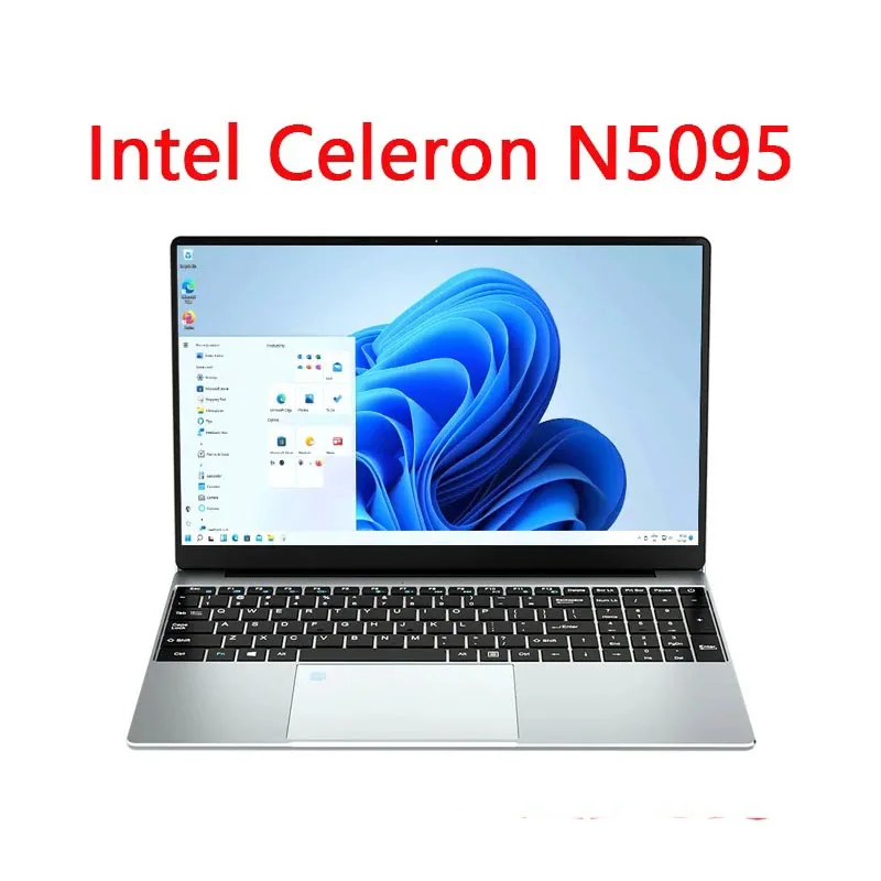 Laptop Intel N5095 15.6 Inch 32GB RAM 2TB SSD DDR4 Windows 11 Fingerprint Unlock Backlit Keypad HD Camera BT4.2 Computer PC 4