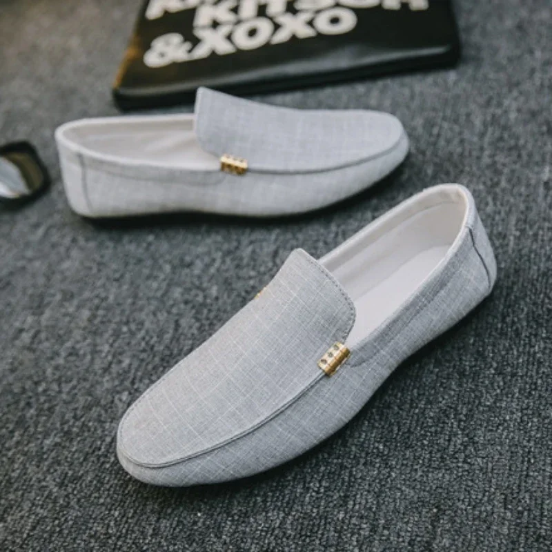 Canvas Shoes, Men Loafers, Spring Autumn Lightweight Slip-on Breathable