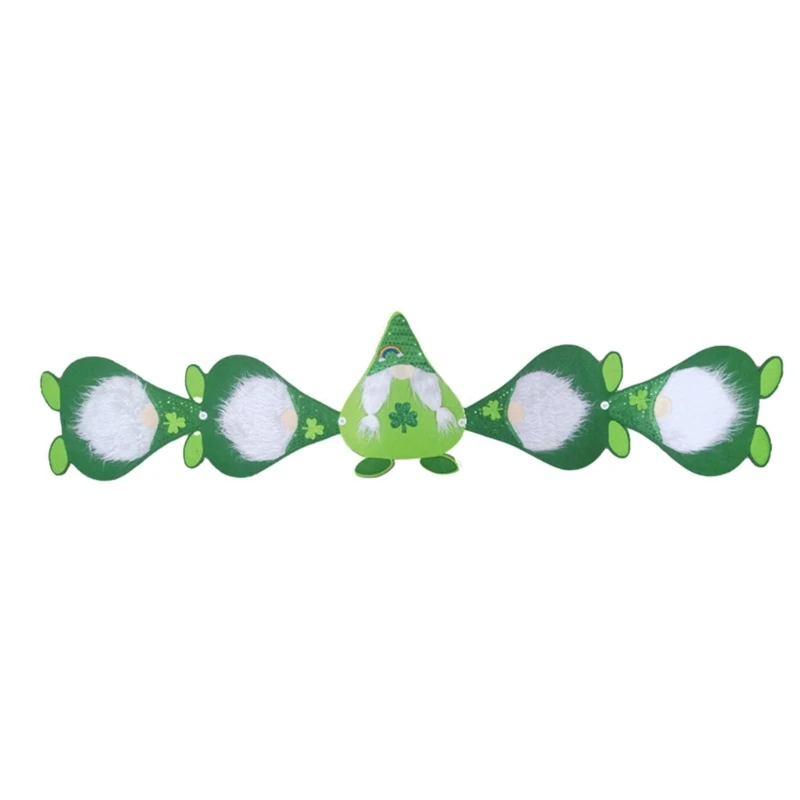 

Colorful DIY Table Decoration Patrick's Day Table Runner Gnomes Table Cloth