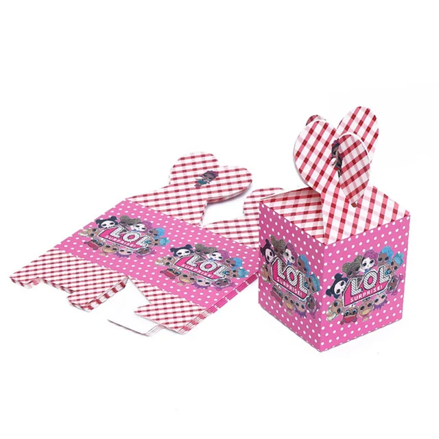 LOL surprise dolls Birthday Party toys figure Decoration Supplies Holiday Cup Plate Spoon Cake Stand figure Kids Gifts 5