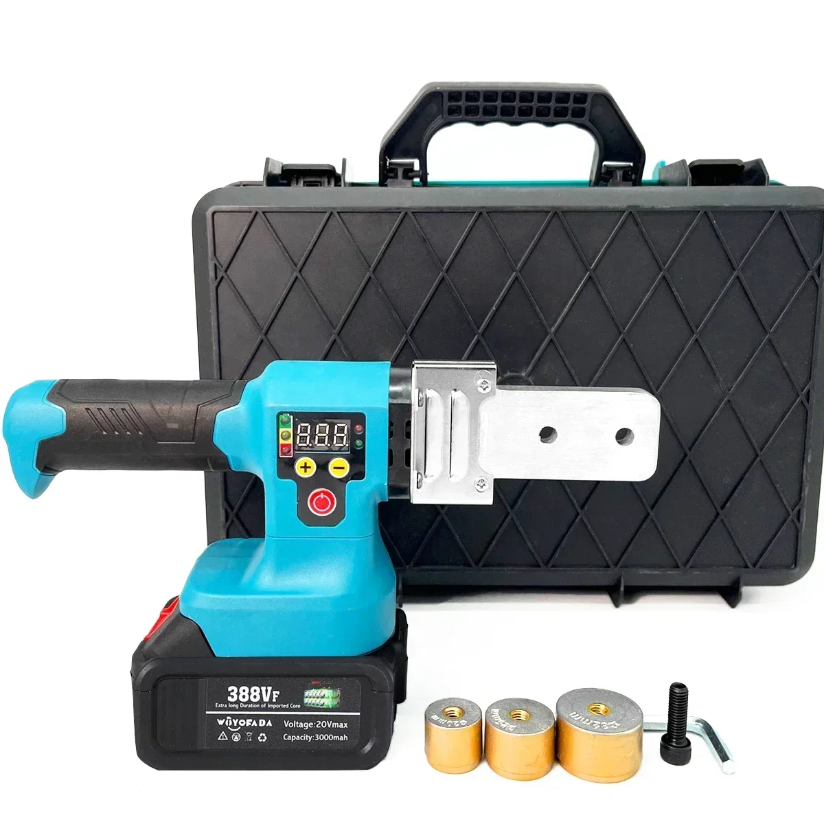 Digital Display Wireless Hot Melter PPR Water Pipe Melter Welding Machine With Replacement Heads Lithium Electric Melting Device 4