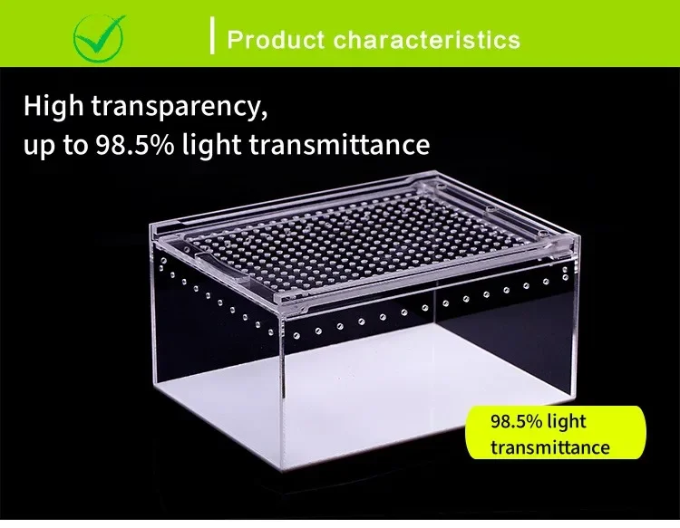 Title 1, Reptile Breeding Box Transparent Acrylic Spider...