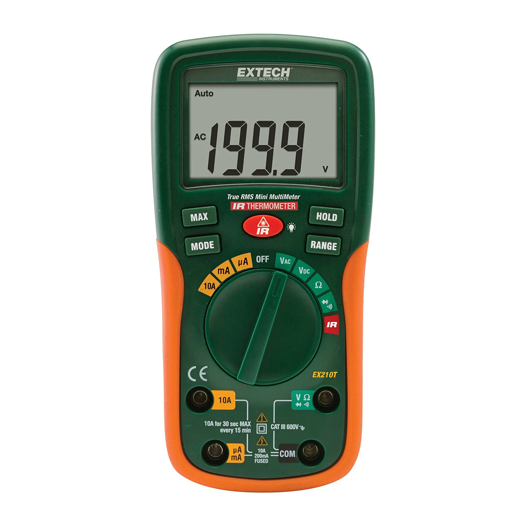 

Yyhc Extech EX210T-NIST True RMS Multimeter with IR Thermometer and NIST