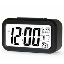  Hot sale LED Digital Alarm Clock Backlight Snooze Mute Calendar Desktop Electronic Bcaklight Table clocks Desktop clock 