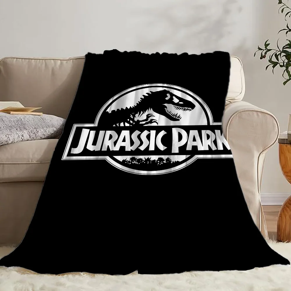 Fluffy Soft Blankets Characters Jurassic Park Picnic Throw Blanket Bed Microfiber Bedding Interior for Home Cobija Sofa Knee Nap 2