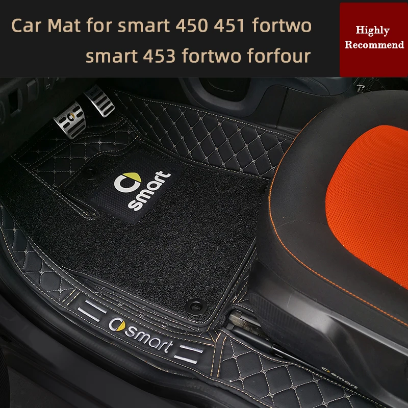 

Custom Car Floor Mats Custom Auto Foot Pads Automobile Carpet Cover For Smart 451 450 Smart 453 Fortwo Forfour