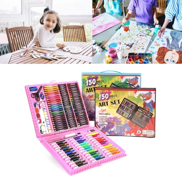 Kids Portable Watercolor Kit Coloring Toy For Boy Girl Picture Coloring  Drawing Toy Water Color Paint Set For Children Beginners - AliExpress