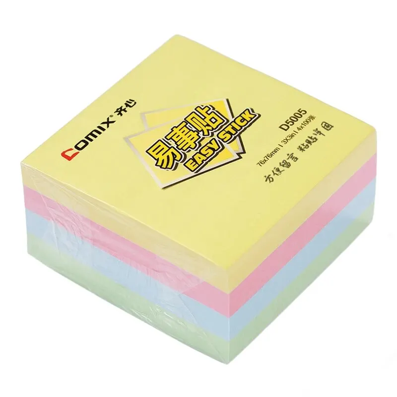 Sticky Notes 400 Sheets 3*3in Self-Adhesive Memo Pads Label Message Stickers For School Office Students