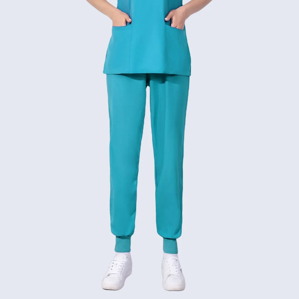 Medical Scrubs Multicolors Unisex Elastic Waist Drawstring Scrub Pants Nurse Beautician Lab Scrubs Pet Shop Hospital Doctor Nurse Workwear