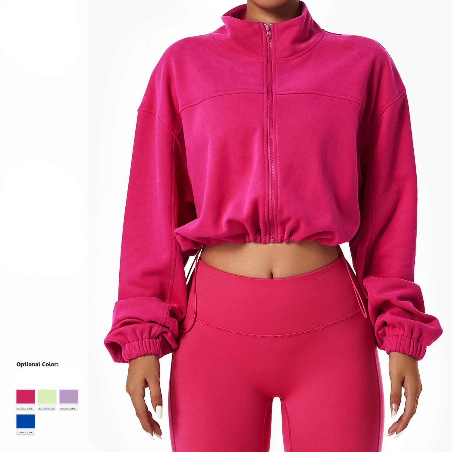 Loose Long Sleeve Casual Sports Sweater Versatile Top Outdoor Running Cycling Training Zipper Coat Sweater Female