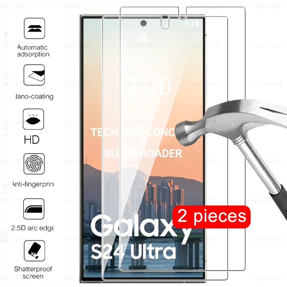 Premium 9H Tempered Glass Screen Protector - 2 Pack