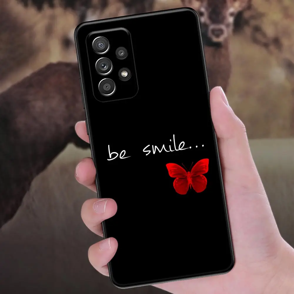 Elegant Black Butterfly Love Phone Cover - Stylish Protective Back Case